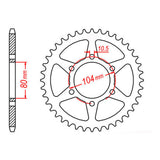 MTX 501 Steel Rear Sprocket #630 (11-098)
