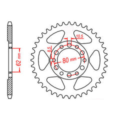49T Red Supersprox Alloy Spkt CR80/85 (209)