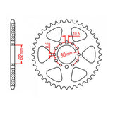 MTX 845 (2) Steel Rear Sprocket #520 (11-3Y1)
