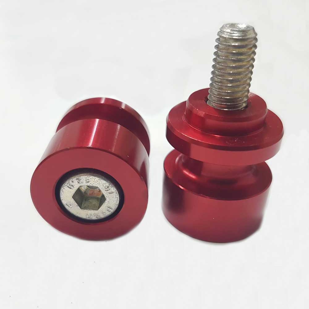 OGGY KNOBBS REAR PICK UP SPOOLS - M6 x 1 RED - SPU06RED