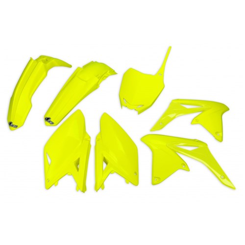 UFO Suzuki RMZ250 14-18 Plastics Kit (Fluo YEL) (Will Become Sukit416Fedflu)
