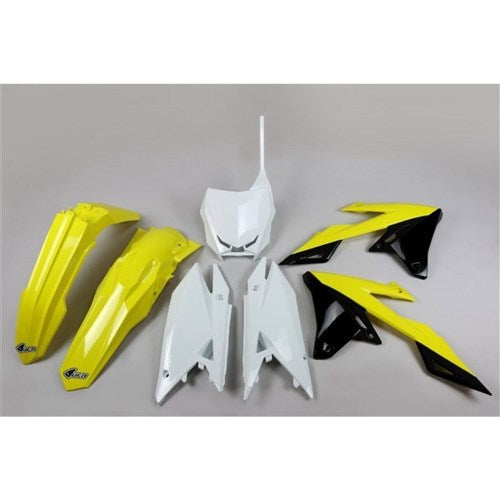 UFO Suzuki RMZ250 19-22/RMZ450 18-22 Plastics Kit (OEM) (Will Become Sukit418FE999)