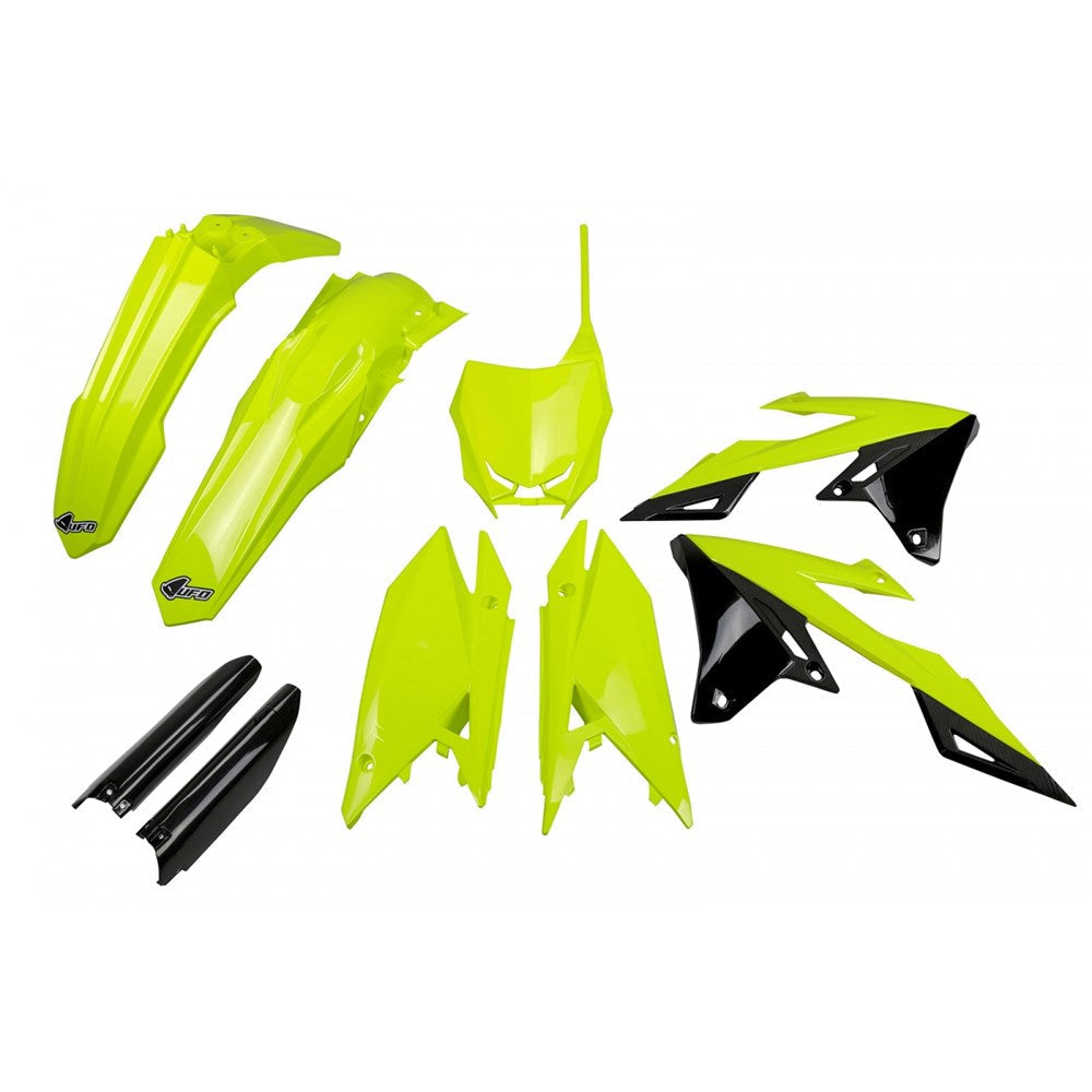 /UFO Suzuki RMZ250 19-22/RMZ450 18-22 Full Plastics Kit (Fluo YEL) (WAS Sukit418Edflu)