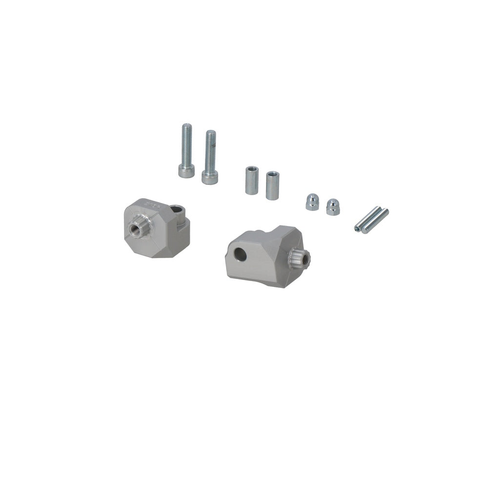 Mounting kit for EVO footrest. Silver. Yamaha Tenere 700, Aprilia Tuareg 660. (FRS.06.112.80201/S)