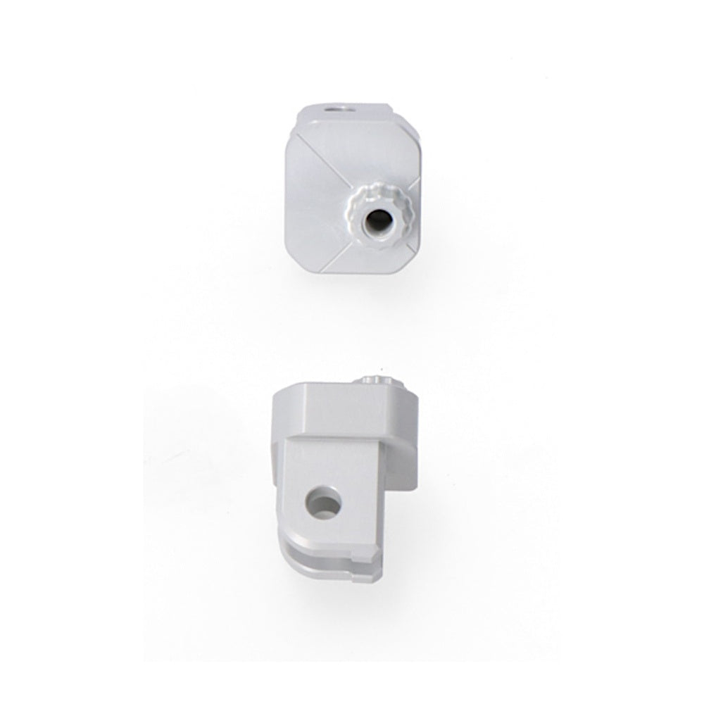 Mounting kit for EVO footrests. Silver. Yamaha Tracer 9 (20-). (FRS.06.112.80300/S)