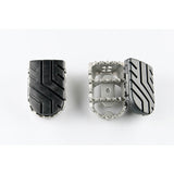 ION footrest kit. Silver. Aprilia Touareg 660 (21-) (FRS.13.011.10200/S)