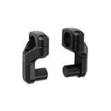 Vario bar back for diam 22 mm handlebar. Up/back variable. Black. (LEH.00.039.170/B)