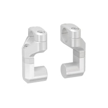 Vario bar back for diam 22 mm handlebar. Up/back variable. Silver. (LEH.00.039.170/S)
