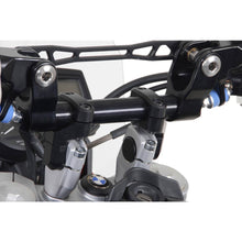 Vario bar back for diam 28 mm handlebar. Up/back variable. Black. (LEH.00.039.171/B)