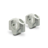 Bar riser for diam 28 mm handlebar.H=20 mm. Silver. Milled.(LEH.00.039.20201/S)