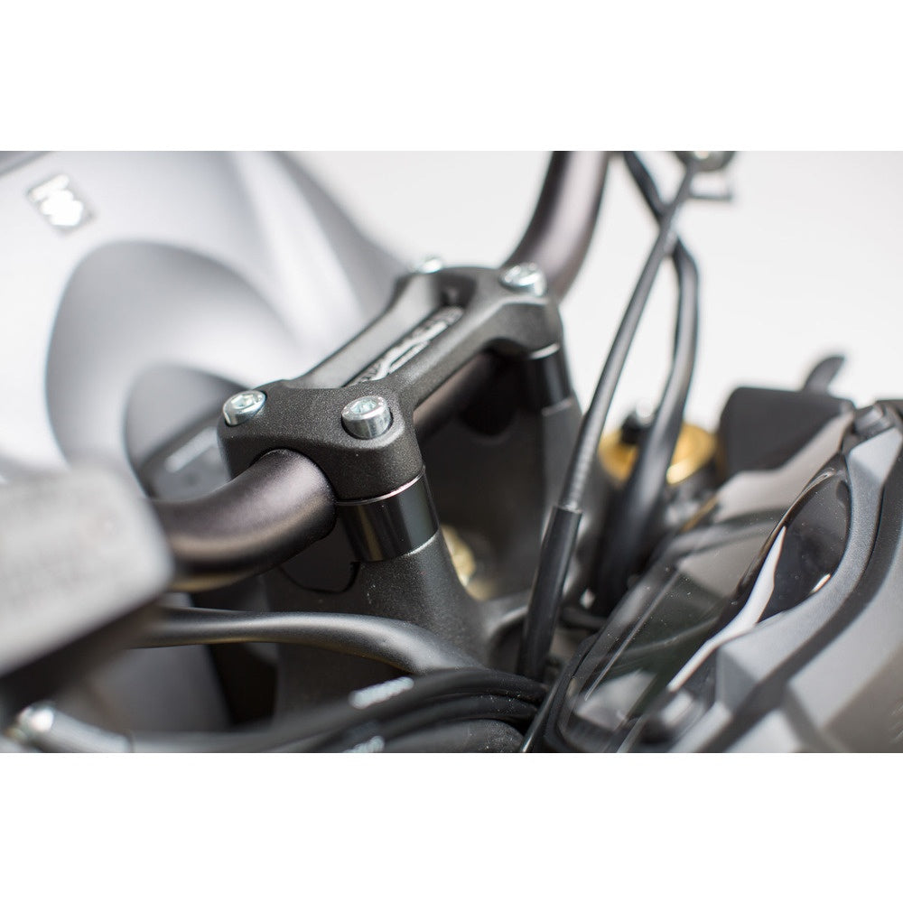 Bar riser. H=20 mm. Black. Suzuki GSX-S 1000/ F/ SK (15-). (LEH.05.039.10001/B)