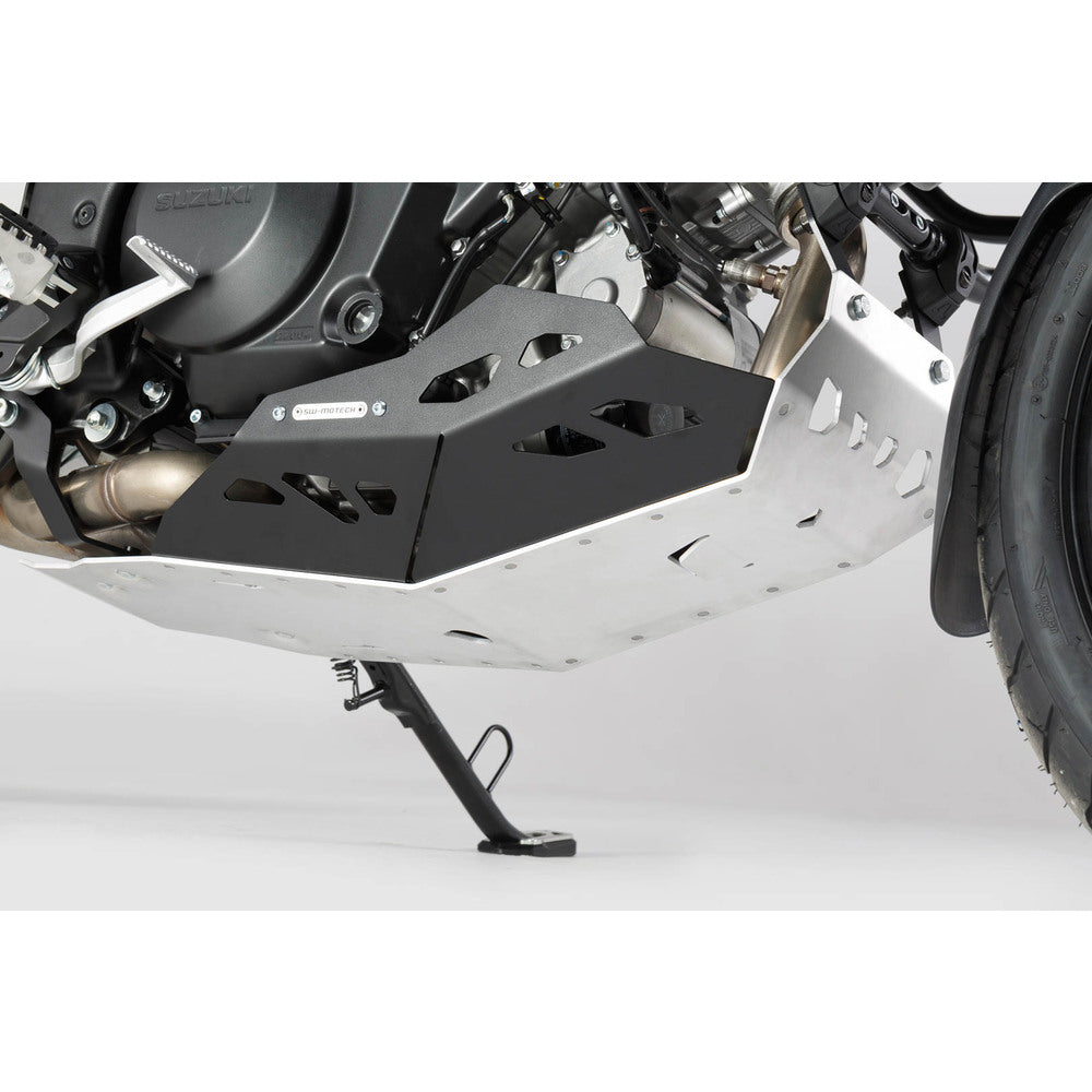 Engine guard. Black/Silver. For V-Strom 1000 with crash bar. (MSS.05.440.10000)