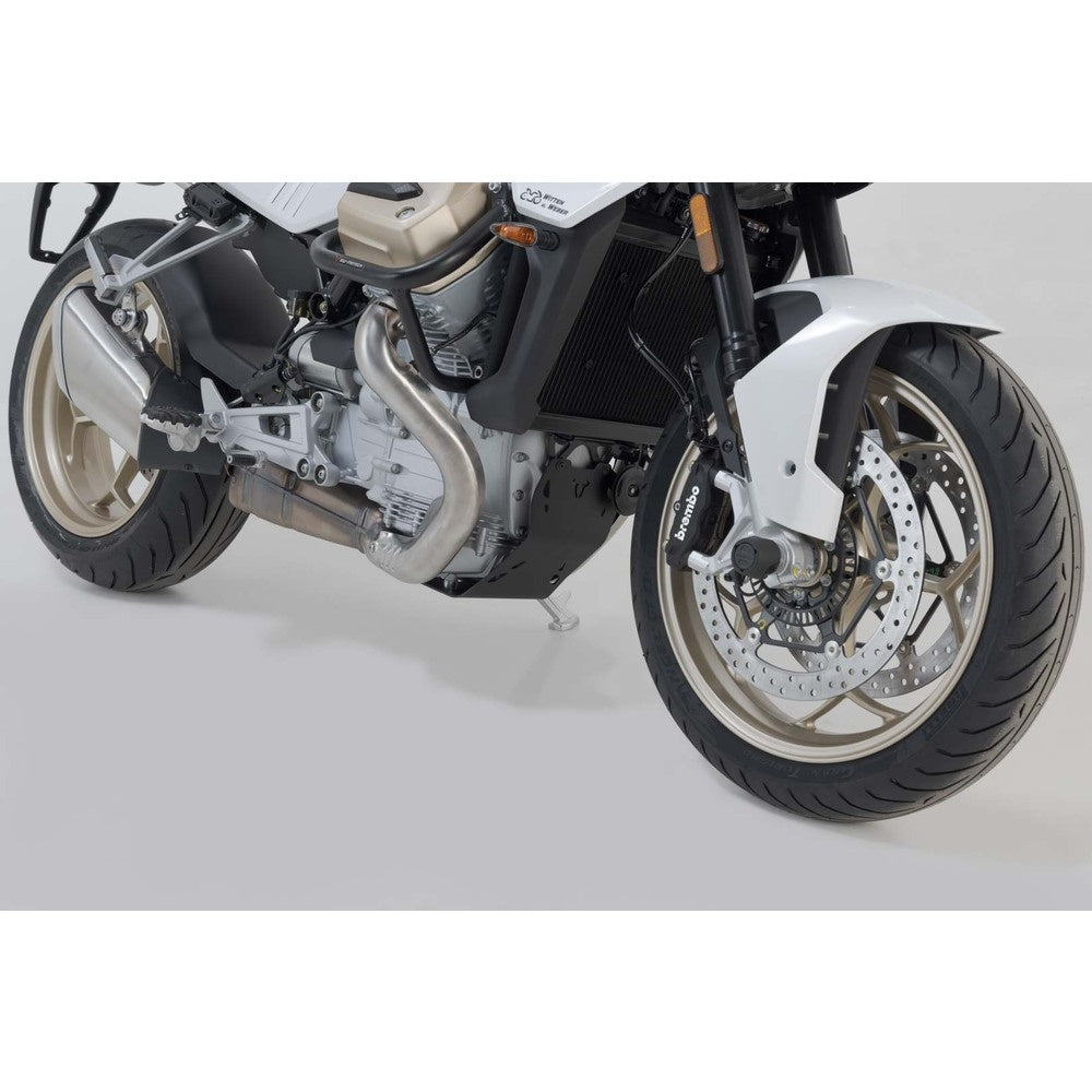 Engine guard. Black. Moto Guzzi V100 Mandello/S (22-). (MSS.17.038.10000/B)