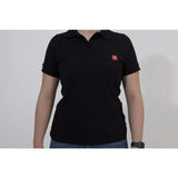 Polo shirt. Core Line. Black. Women. Size M. (WER.BKL.032.M.10000)