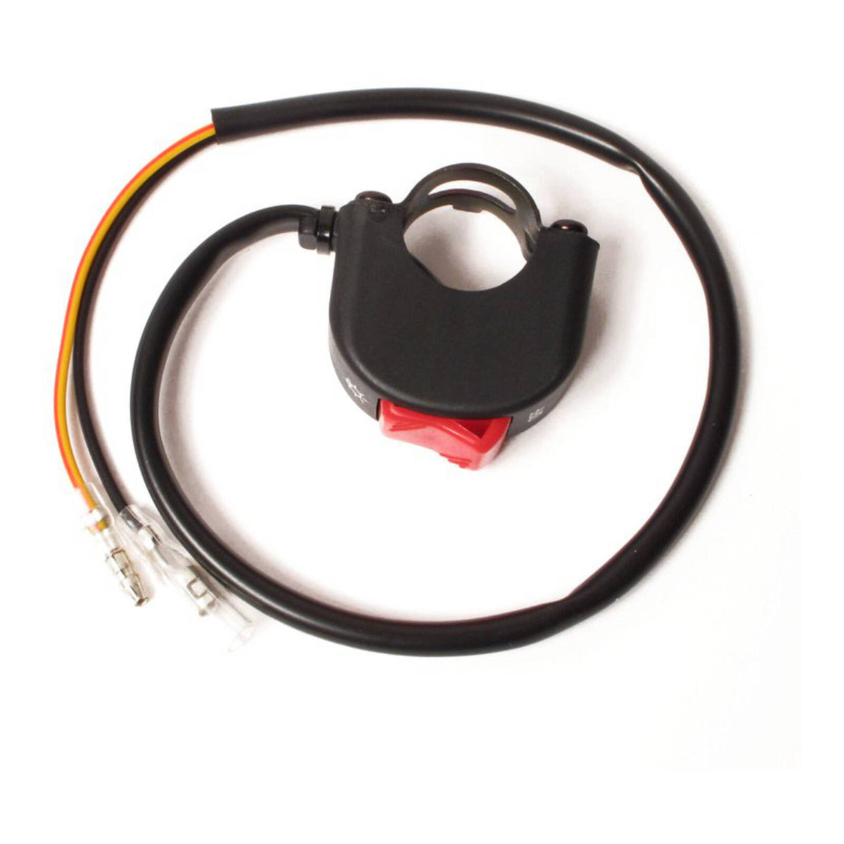 WHITES SWITCH BLOCK HEADLIGHT ON-OFF (20mm) RED TOGGLE