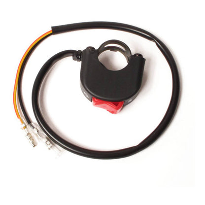 WHITES SWITCH BLOCK HEADLIGHT ON-OFF (20mm) RED TOGGLE