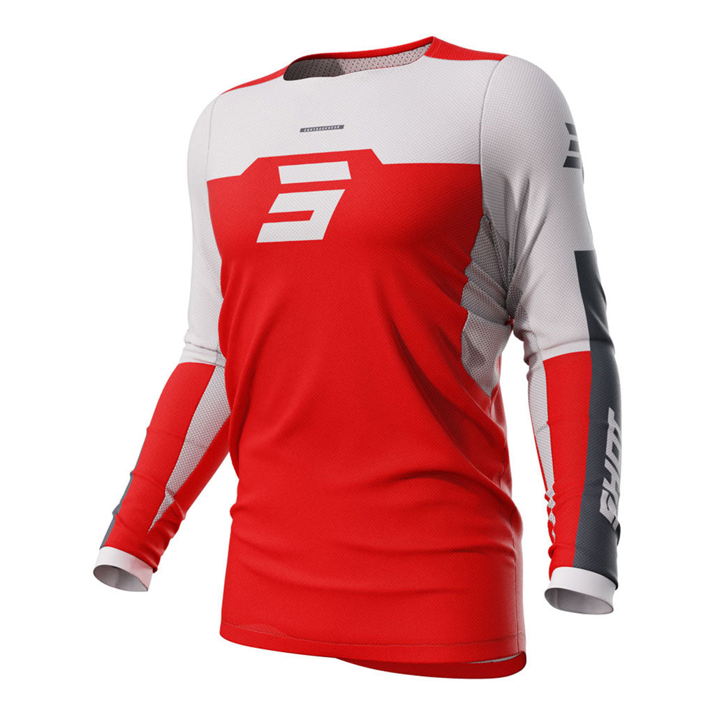 Shot Contact Jersey Iron Red Medium - 66-4113-09