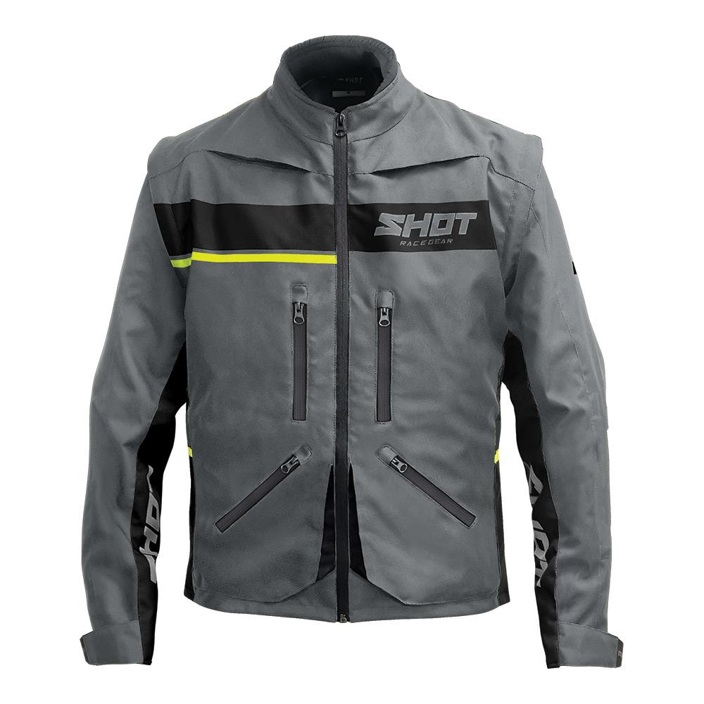Shot Contact Assault 2.0 Jacket Grey/Neon Yellow XL - 66-5154-11
