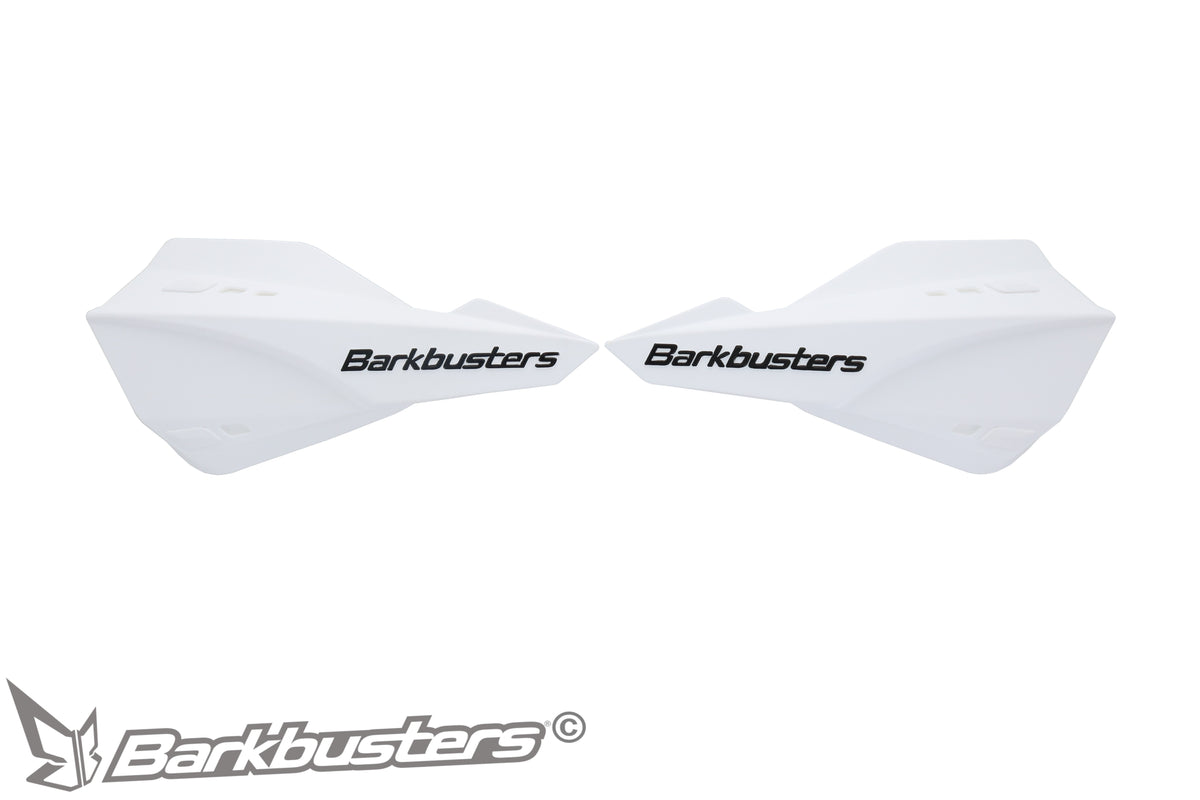 SABRE MX/ENDURO HANDGUARD - WHITE (WITH DFLCTRS)