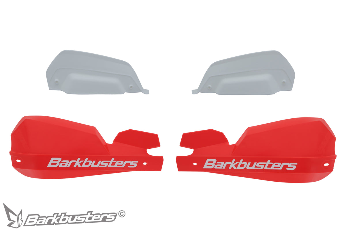 BB:VPS PLASTIC GUARD - RED - WITH WIND DEFLECTOR SET