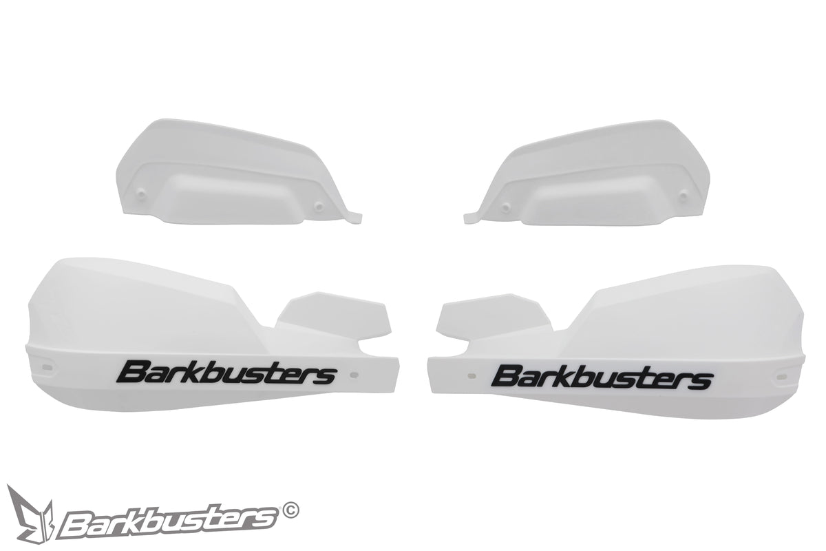 BB:VPS PLASTIC GUARD - WHITE - WITH WHITE WIND DEFLECTOR SET