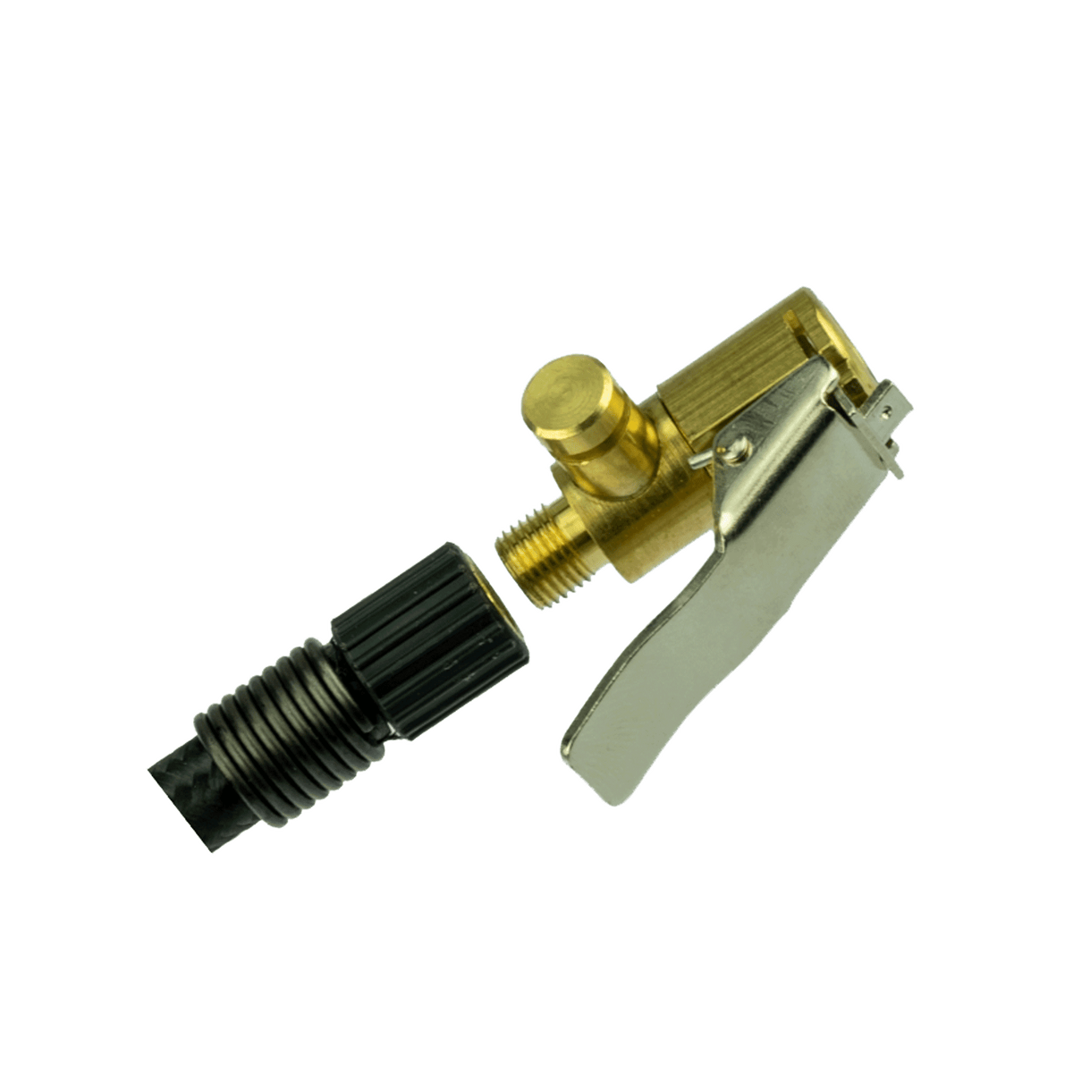 CLIP ON VALVE EXTENSION WITH DEFLATION BUTTON