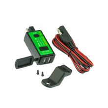 Motoplug SAE to 2 USB with Voltmeter
