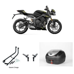V36 Wizard Silver Topbox Kit 660-765 STREET TRIPLE 17-24 - T045V36BPSIL