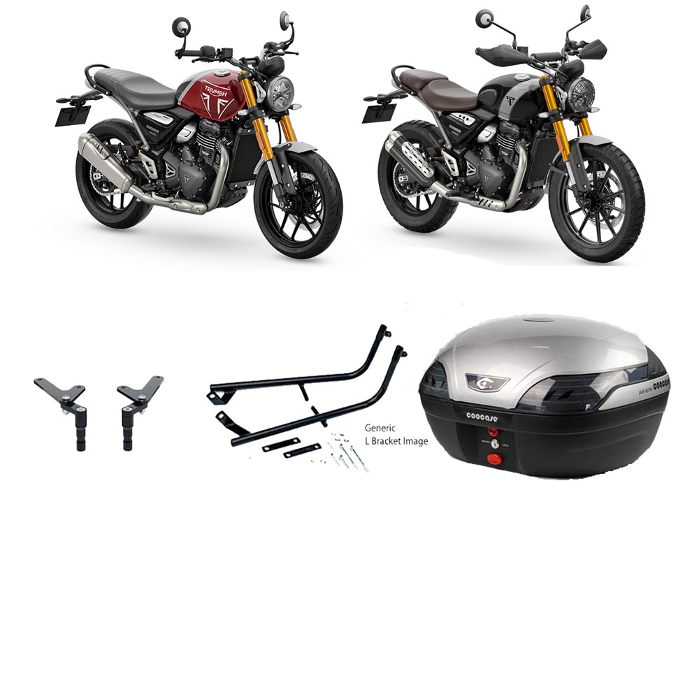 S48 Astra Silver Topbox Kit 400 SCRAMBLER X & SPEED 24-25 - T055S48BPSIL