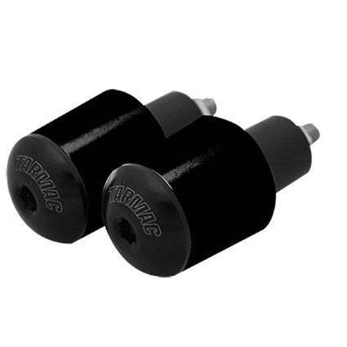 Tarmac Bar Ends Tapered Smooth 20mm Long Black