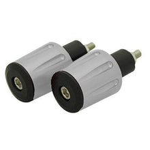 Tarmac Bar Ends Tapered Grooved 36mm Long Silver