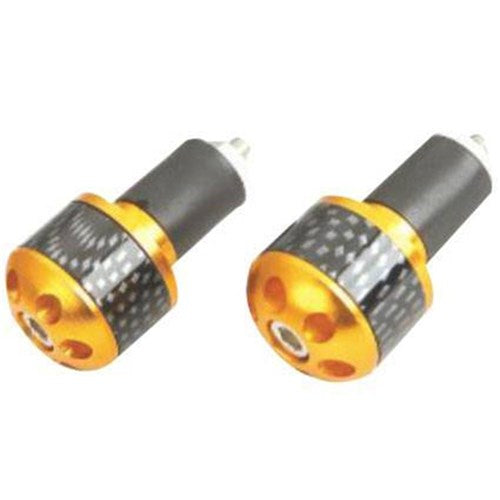 Tarmac Bar Ends Carbon Print 25mm Long Gold