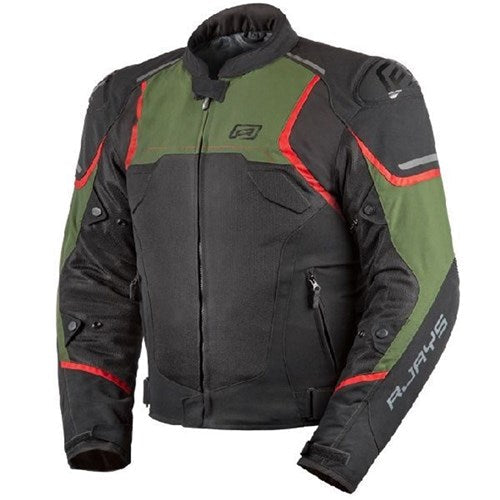 Rjays Pace Airflow JKT BLK/Military GRN (4XL)