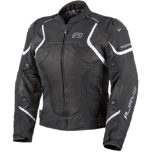 RJAYS PACE AIRFLOW JKT LADIES BLK/WHT (06)