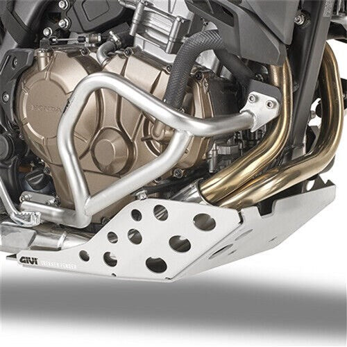 GIVI ENGINE CRASH GUARDS STAINLESS STEEL - HONDA CRF1000L AFRICA TWIN ADVENTURE SPORT 18-19 (*NOT FOR USE WITH DCT MODEL)
