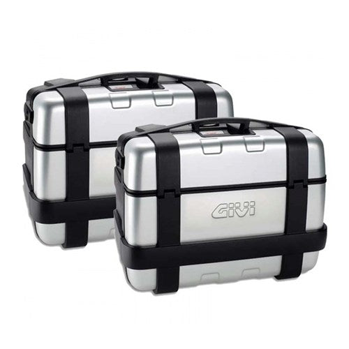 GIVI Trekker 46L Panniers Silver (Pair) Monokey