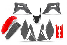 UFO Honda Plastics Kit SE/LE CRF250R 18-21/450R 17-20 Red/GRY (INCL. Fork Sliders)