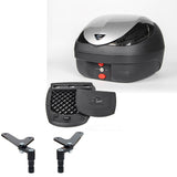 COOCASE V36 SILVER BASIC TOPBOX & UNI TBR30 **REQUIRED L BRACKETS FITTED** - UNIV36BPSIL