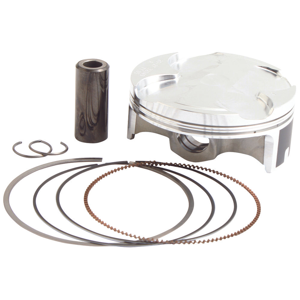 Vertex Replica Piston kit; Kit includes: Piston, rings, pin, clips Kawasaki KX250F 2021 STD COMP 14.1:1 77.95mm