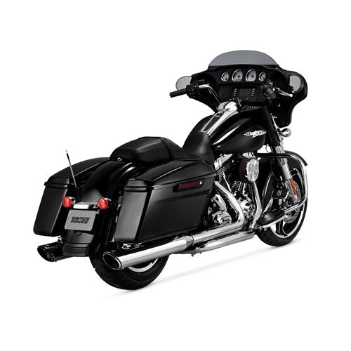 V&H Twin Slash Round Slip-On Touring 95-16