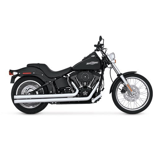 V&H Bigshots Long Chrome PCX Softail 86-17 (EXC FXSB/FXSE) (WAS V17823)