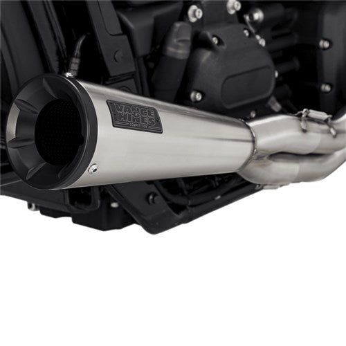V&H 2-1 Upsweep PCX Stainless Steel Softail 18-22 ( Fits FXFB/FXBB/FLSL/FLDE/FXLR) (WAS V27623)