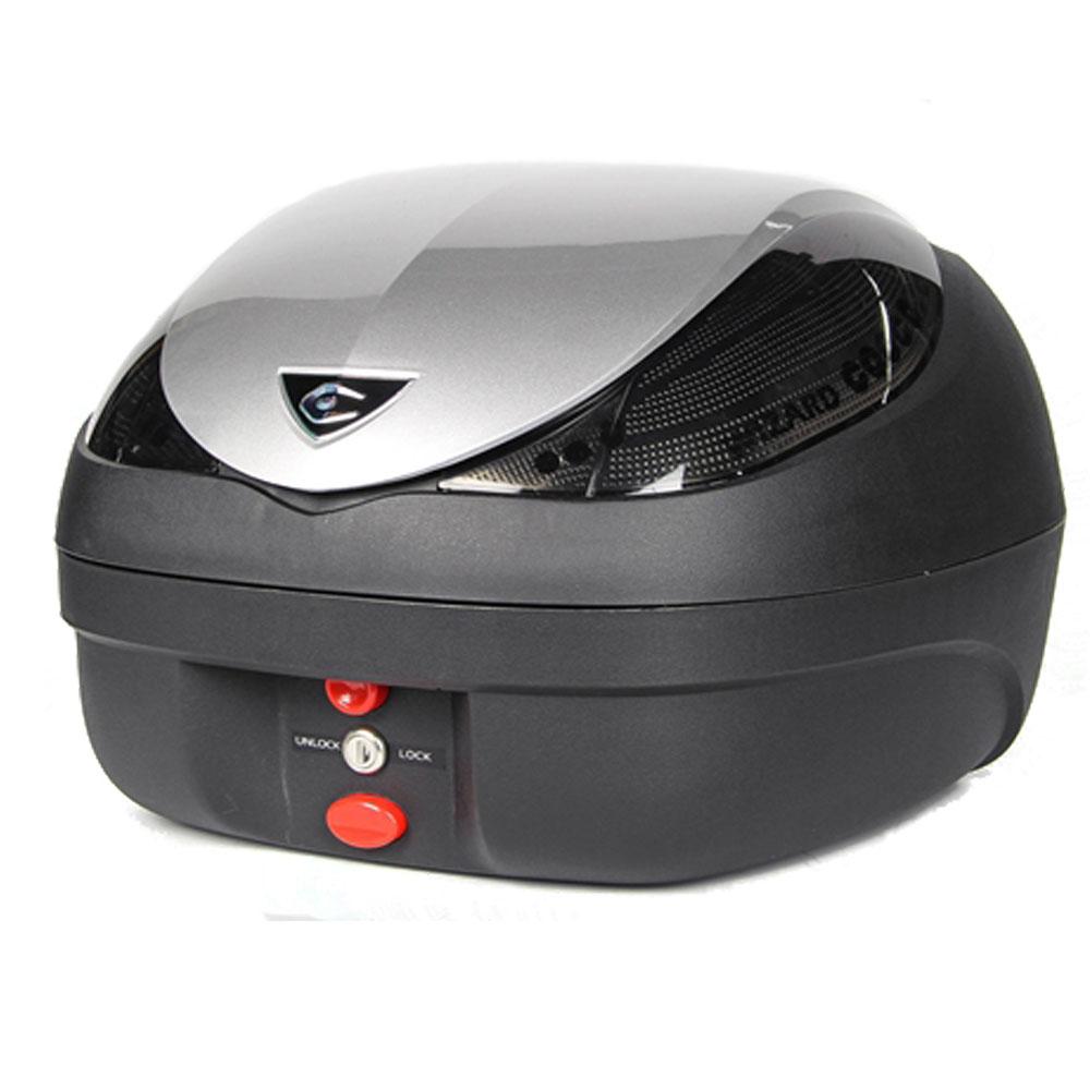 V36 WIZARD TOPBOX 36L SILVER LID WITH SMOKE REFLECTORS - V36BPSIL