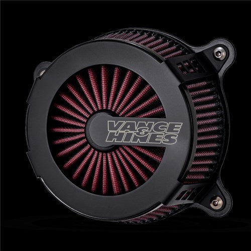 V&H VO2 Cage Fighter Air Intake Black Softail 18-22 Touring 17-22 (WAS V40087)
