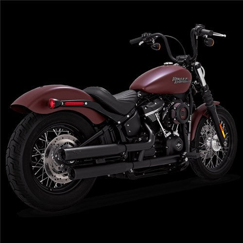 V&H Eliminator 300 Slip-ONS PCX Black Softail 18-24 (EXC FXFB/FLDE/FLHC-All) (WAS V46712)