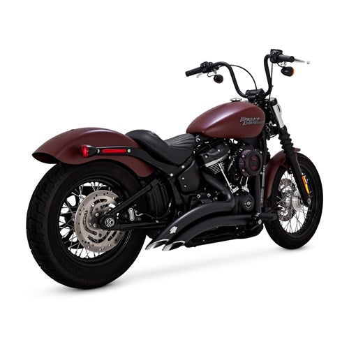 V&H Big Radius 2-2 PCX Black Softail 18-24 (EXC FXSB/Flstf) (WAS V46077)