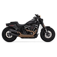 V&H Hi-Output Slip-ONS Black Softail 18-22 Fatbob