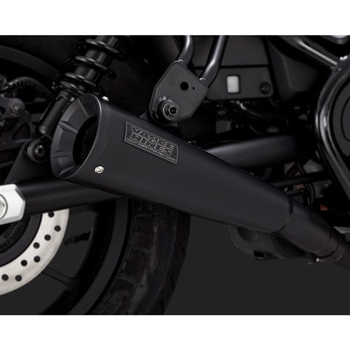 V&H Upsweep Slip-On Black Honda CMX500 Rebel 17-22