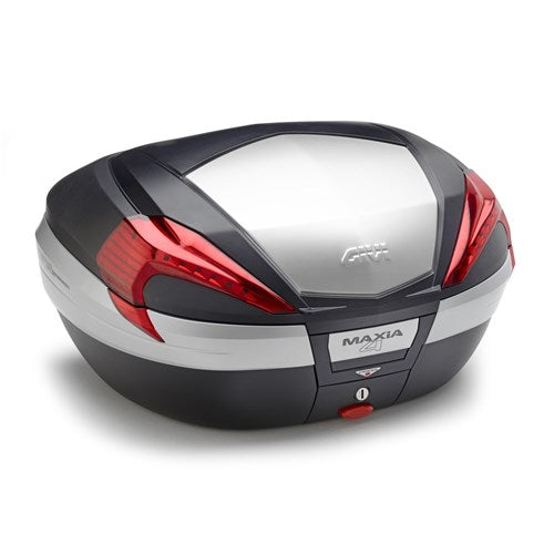 GIVI Monokey Topcase Maxia 56L Black/Red Alloy Insert