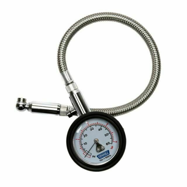 VENHILL TYRE PRESSURE GAUGE 0-60 P.S.I. Range - VT32